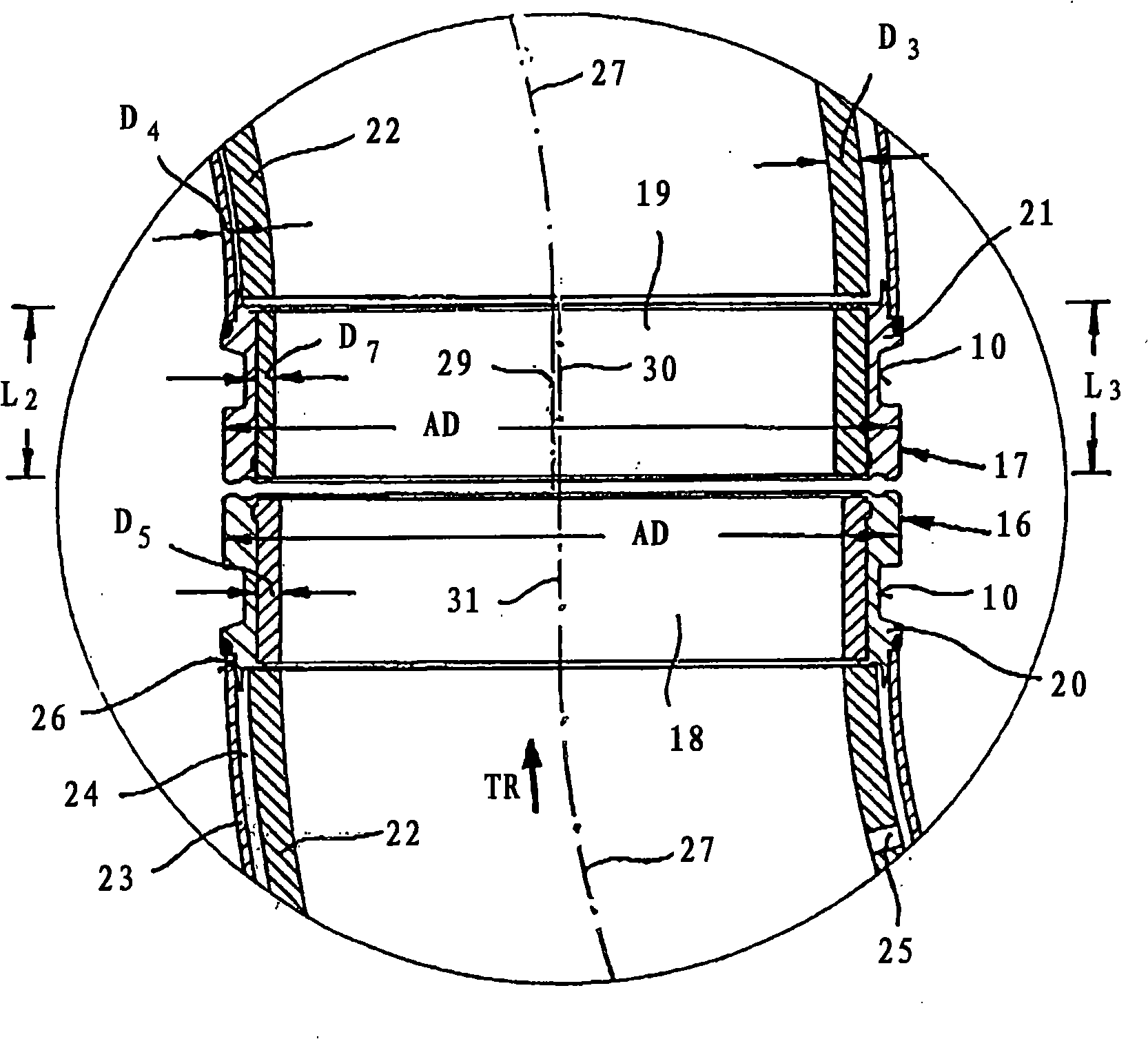 Pipeline for the hydraulic or pneumatic transport of solids