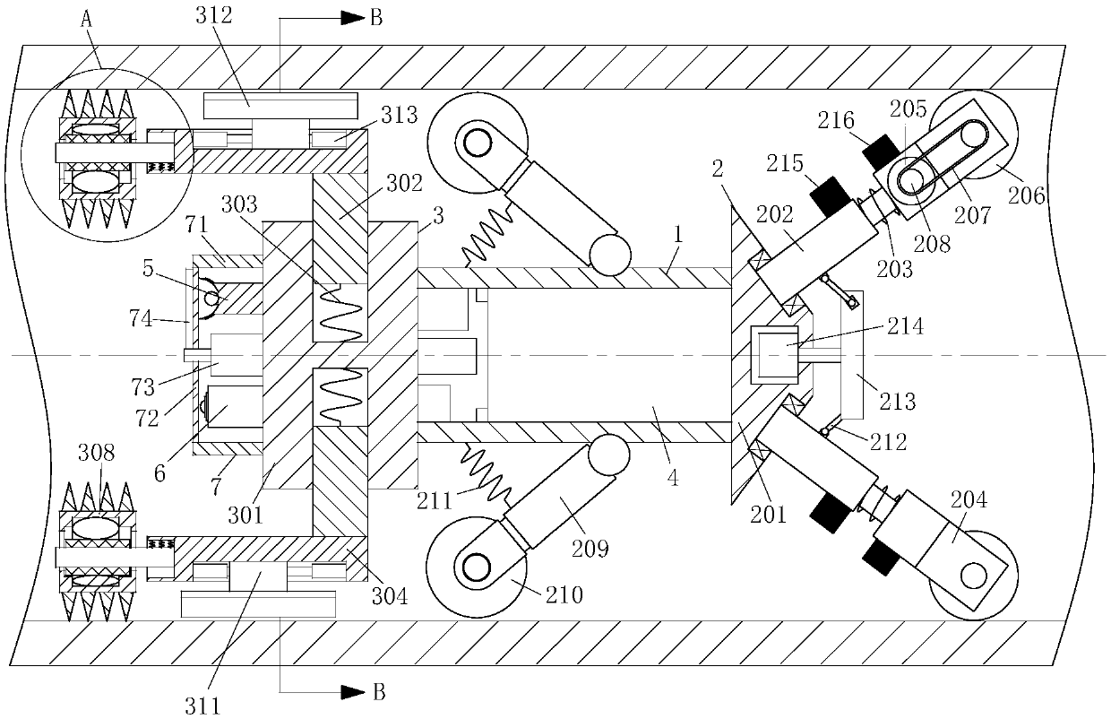 Cylindrical sewer cleaning and maintenance robot