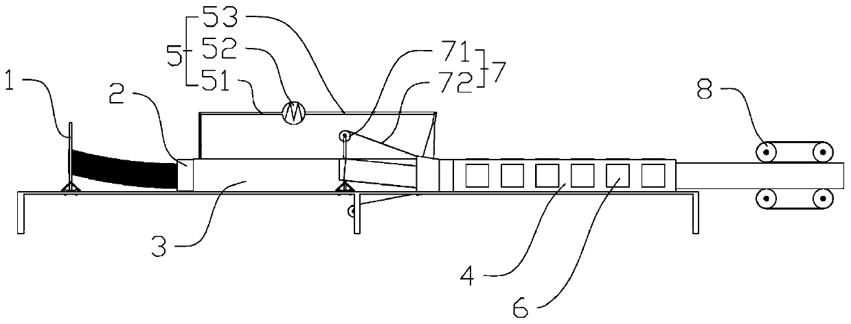 Glue injection box and continuous production line and production method for fiber-reinforced foamed composite materials