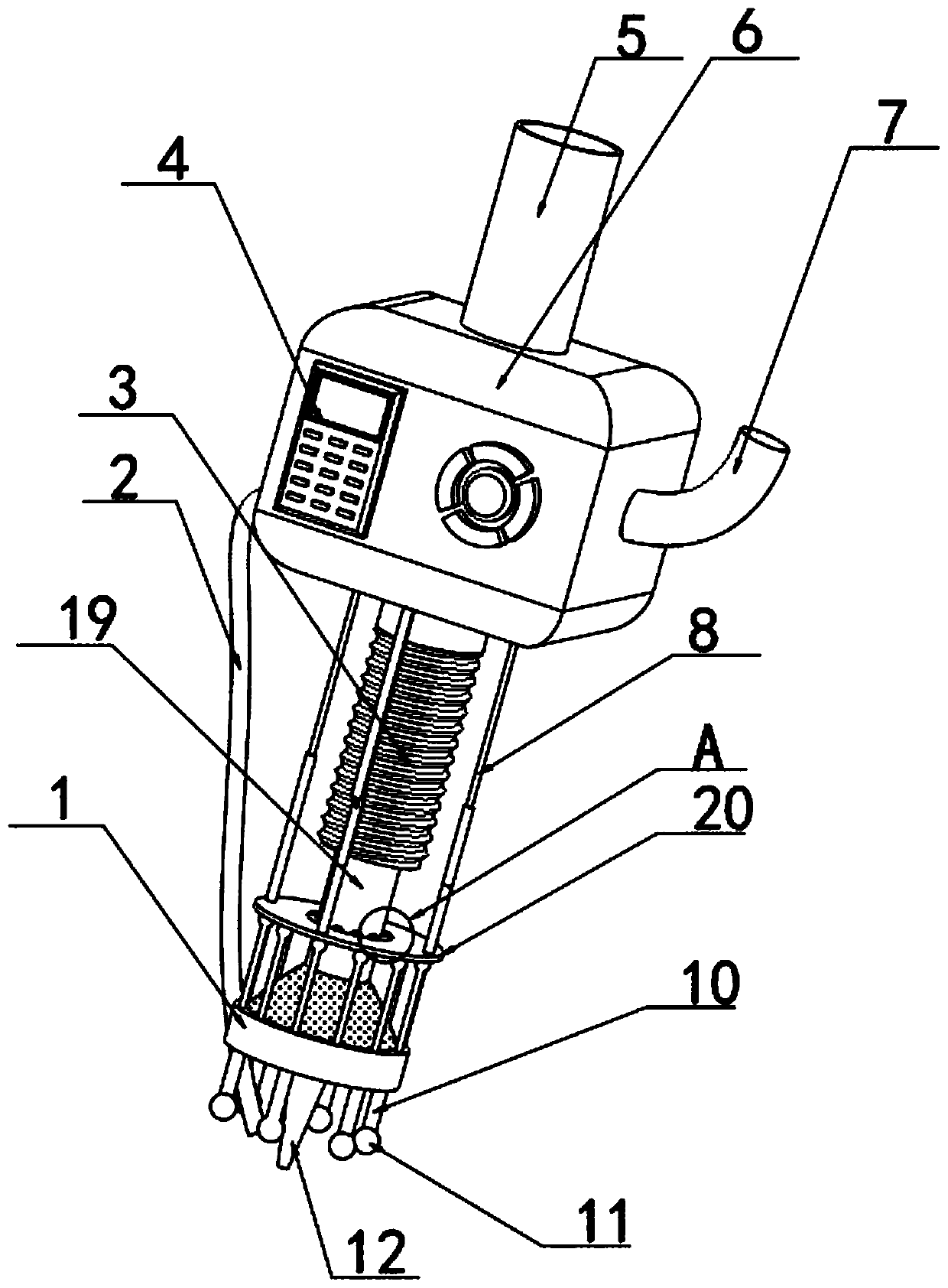 Automatic focusing efficient laser cutting device