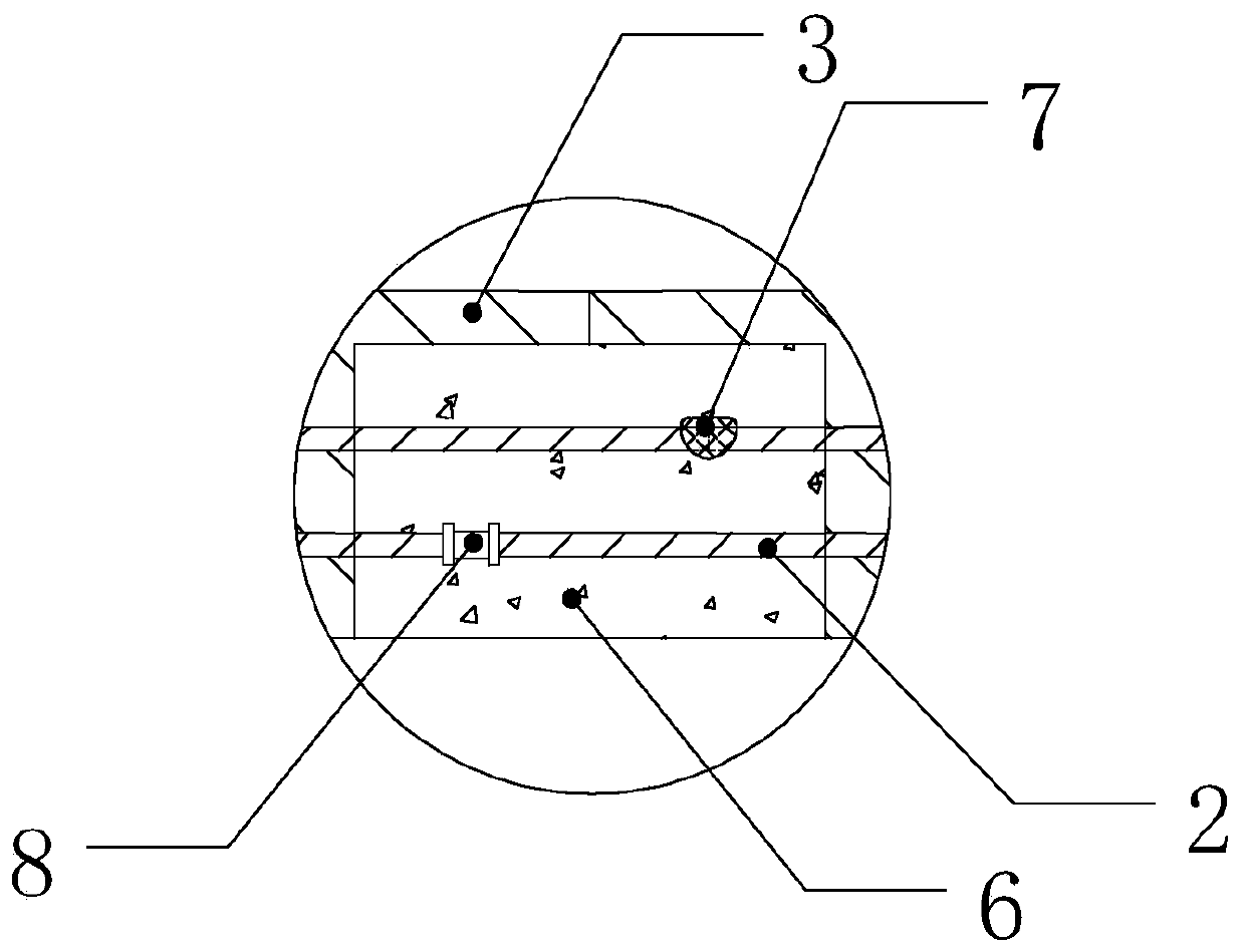 Pool wall prefabricated block splicing structure suitable for static pressure assembled pool and construction method thereof