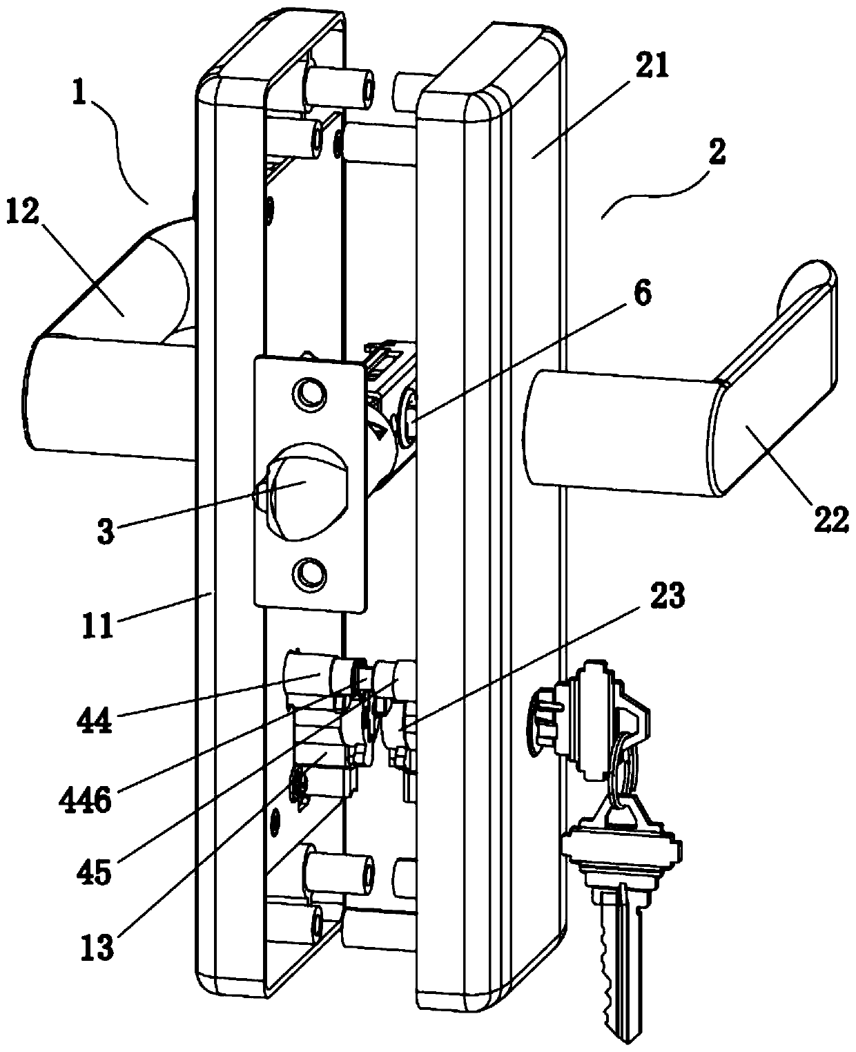 Mortise door lock