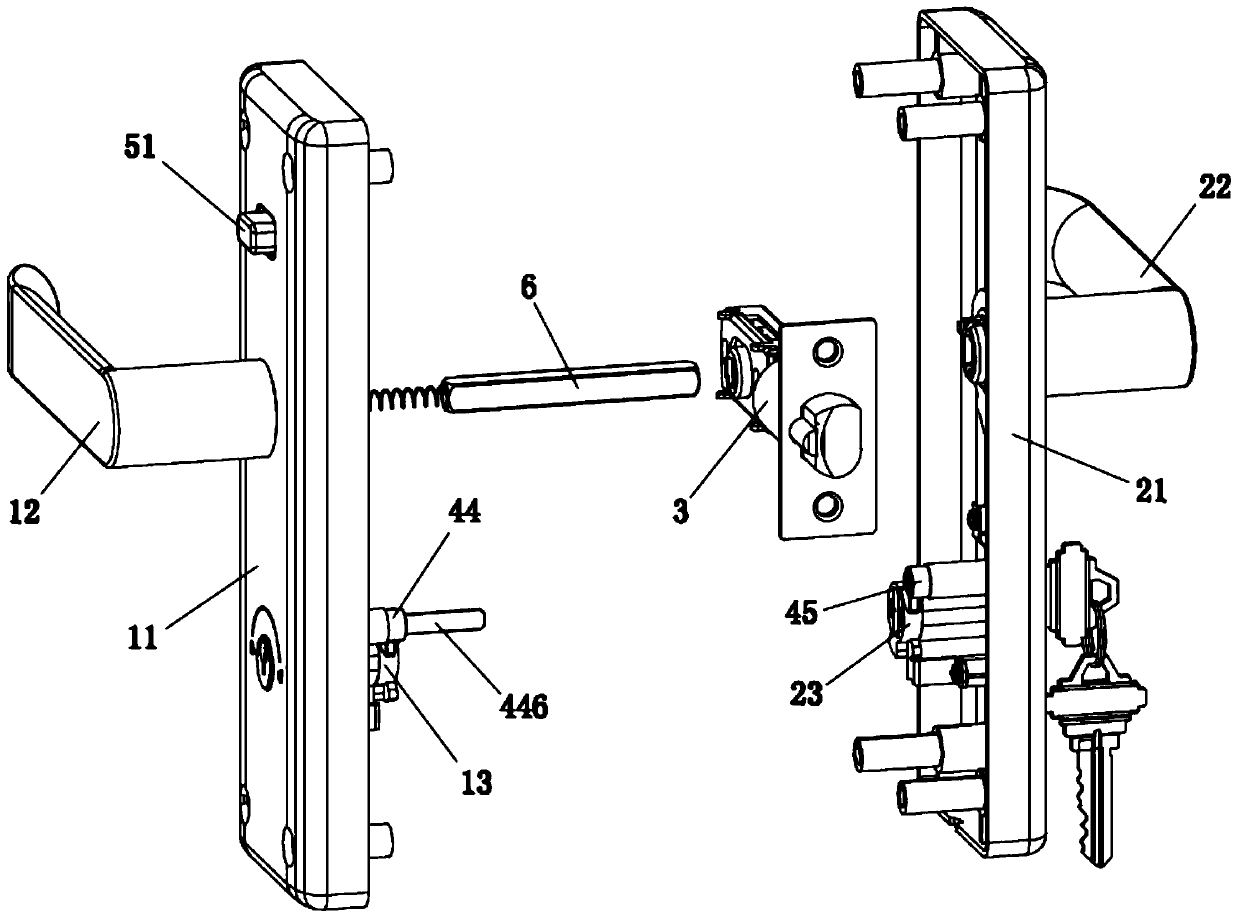 Mortise door lock