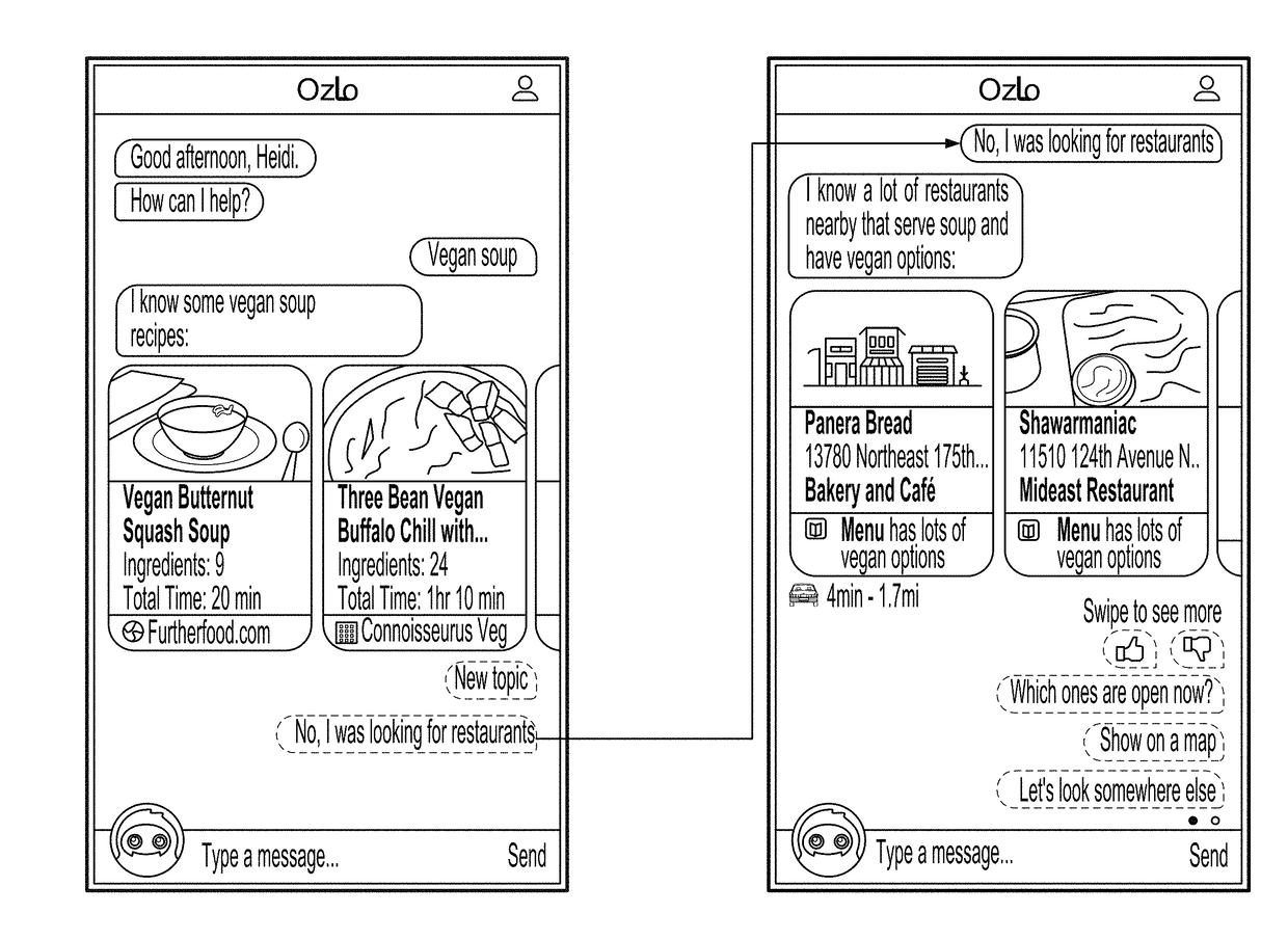 Intelligent agent and interface to provide enhanced search