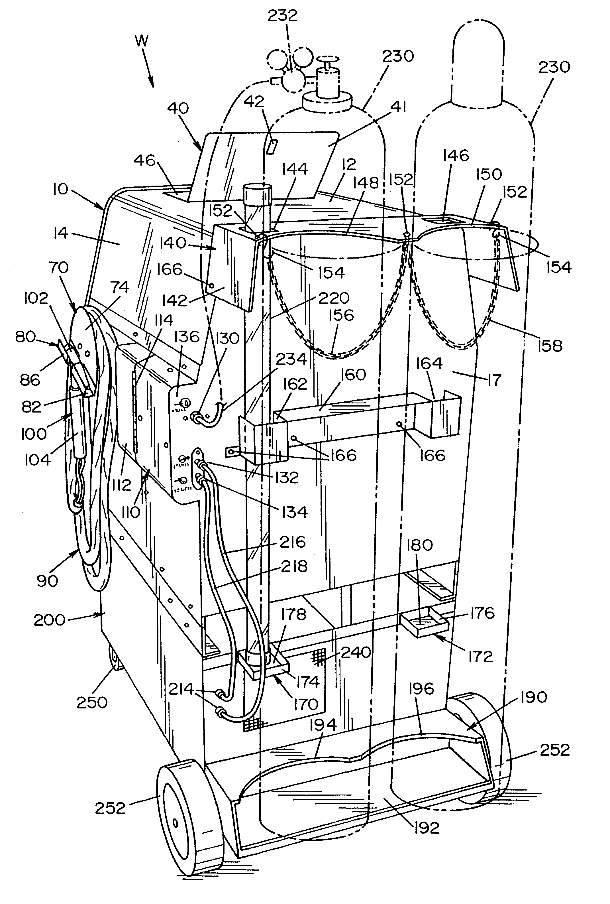 Welding accessory arrangement