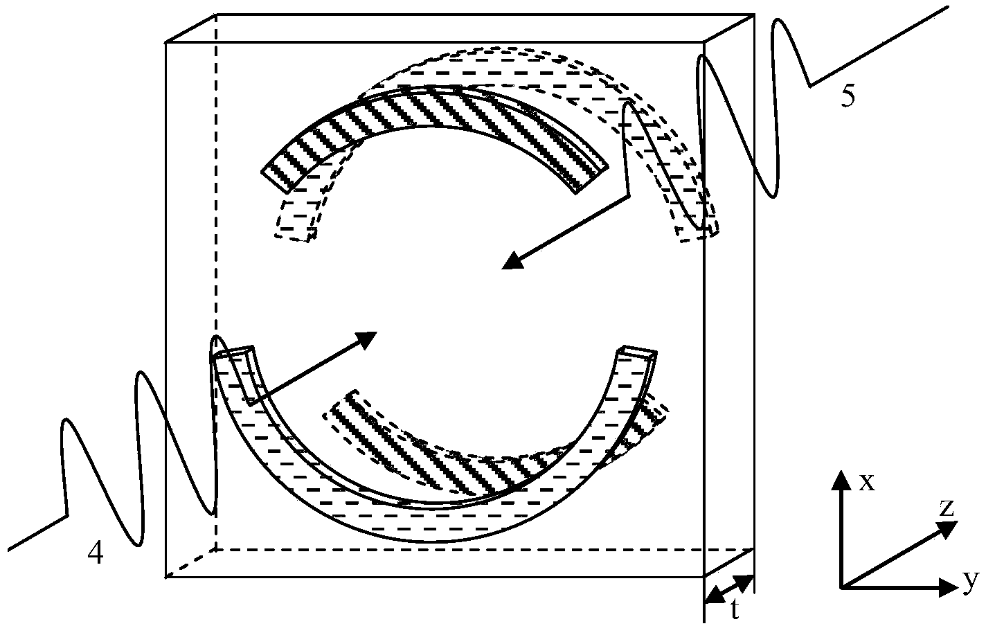 Dynamic tunable absorber based on coherent control