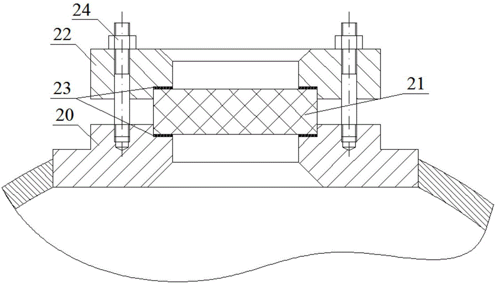 High-pressure container peep device