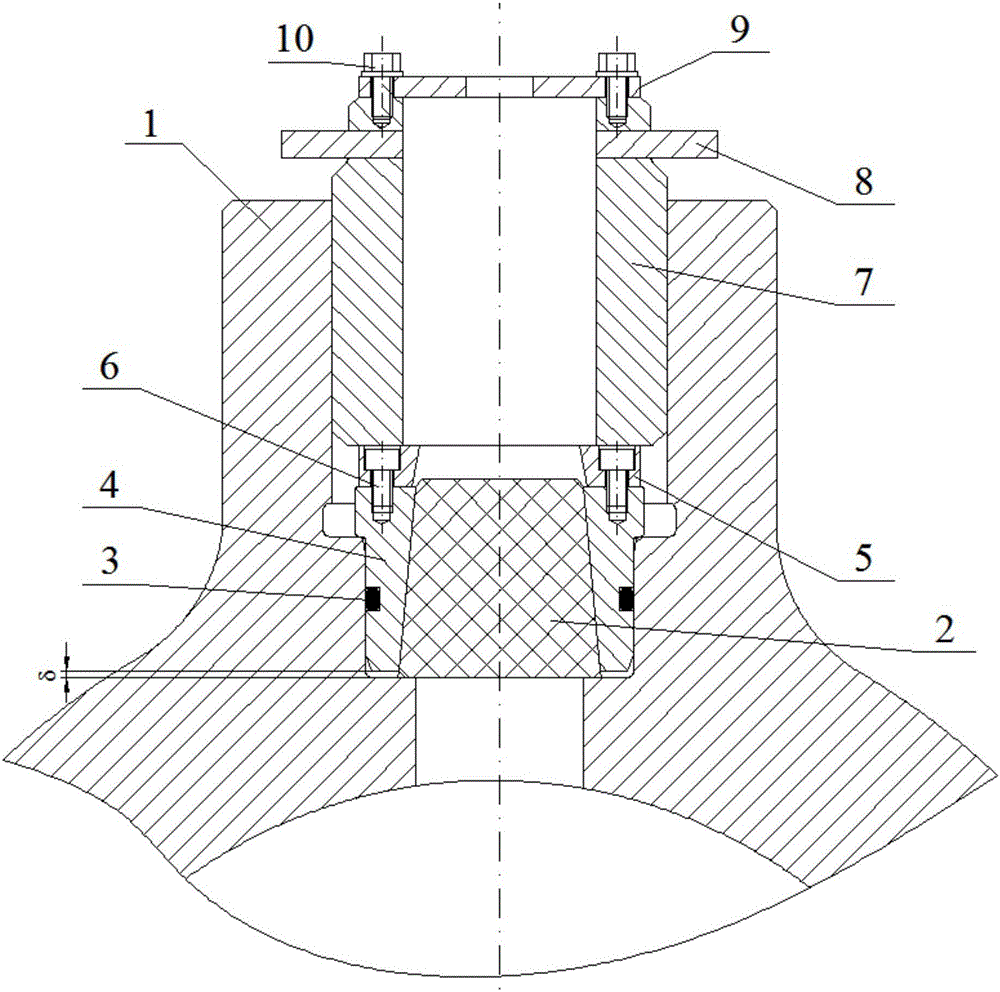 High-pressure container peep device