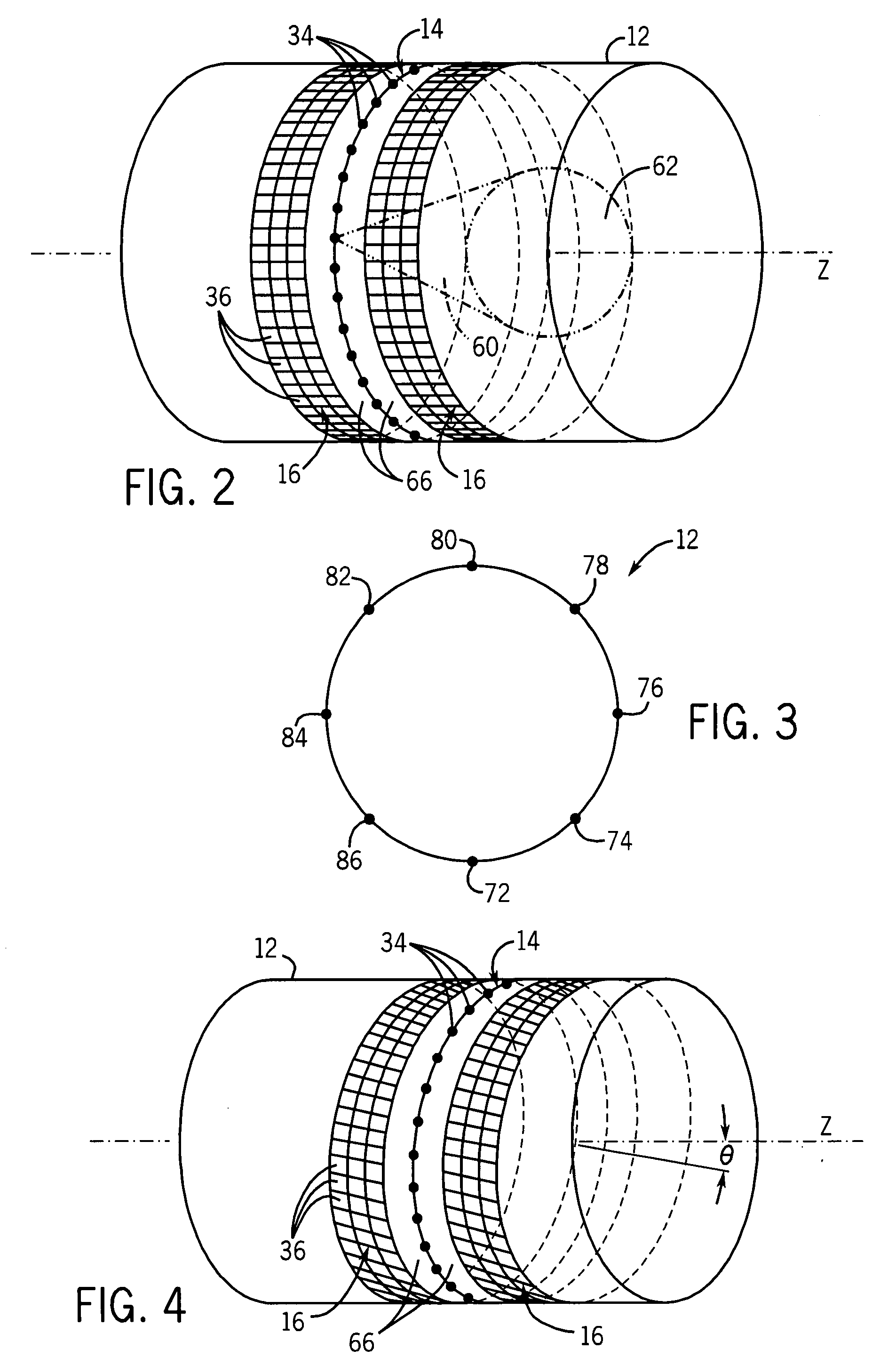 Acquisition and reconstruction of projection data using a stationary CT geometry