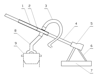 Gas, water and coal separation device of coal-mine gas spray hole