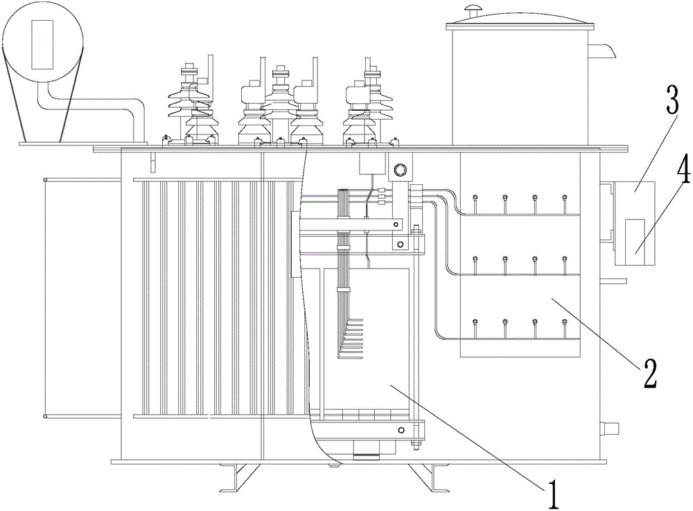 Intelligent stepless capacitance-regulating power distribution transformer