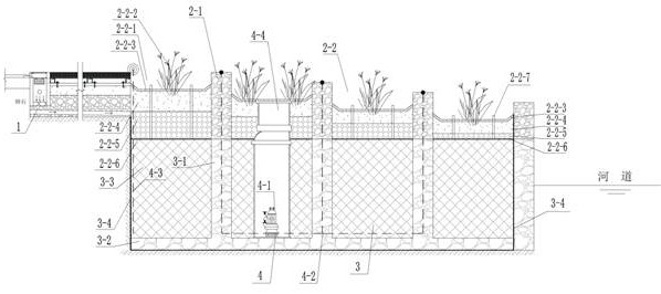 River-adjacent road surface source reduction and rainwater recycling system