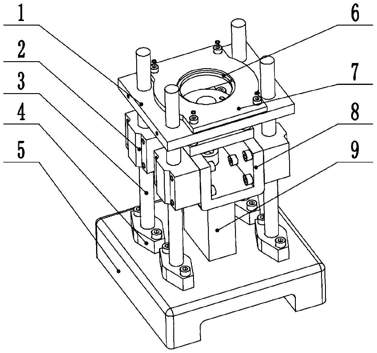 A precision thread pressure ring torque-pretightening force mapping relationship measurement device