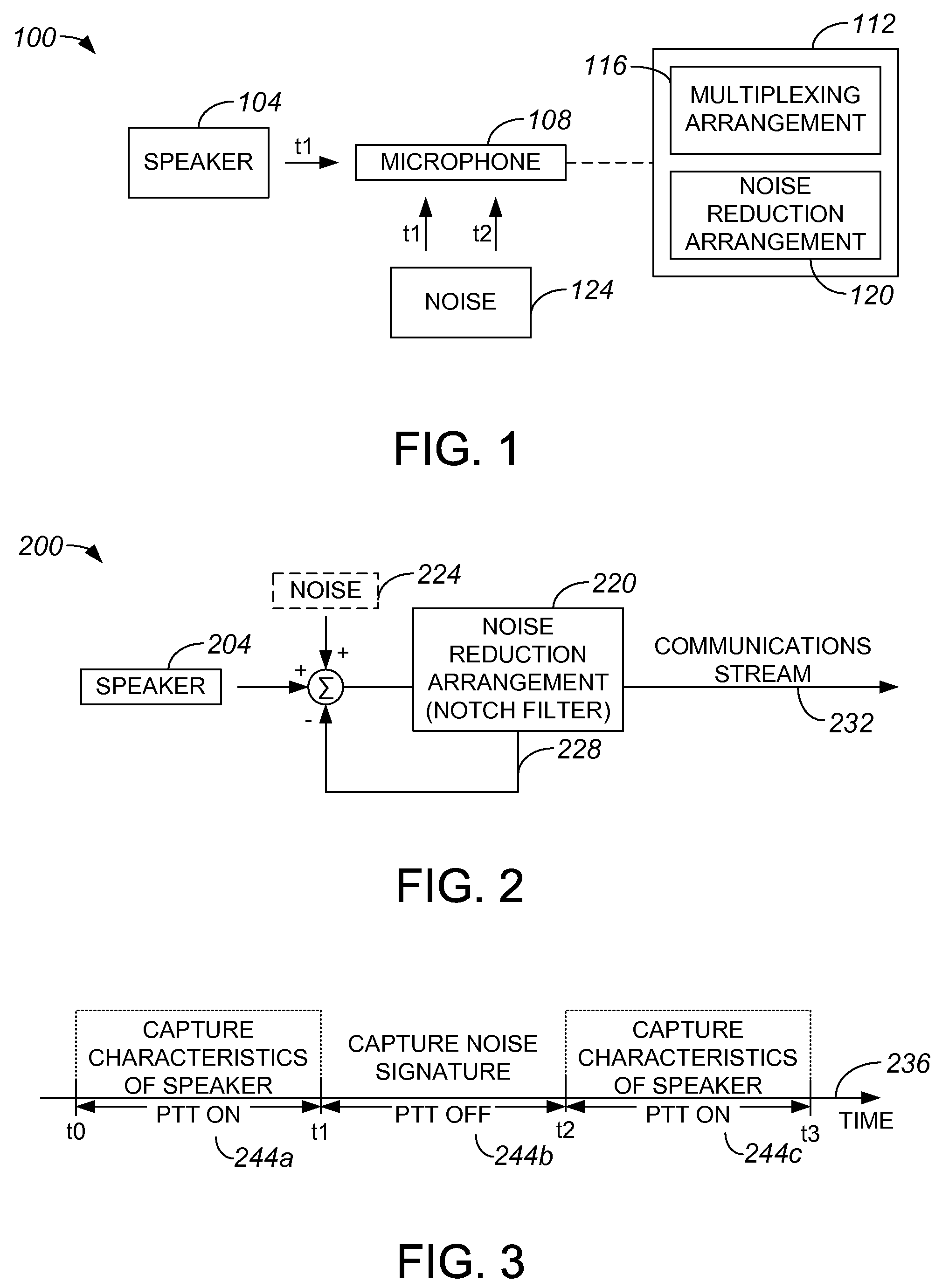 Push-to-talk system with enhanced noise reduction