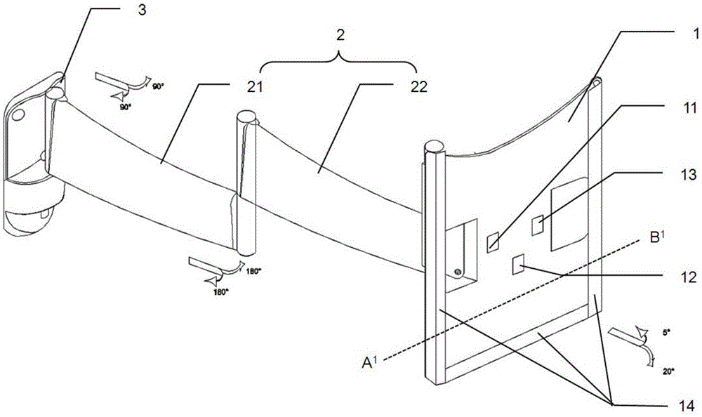 Universal sound box wall rack for audiovisual machinery control system