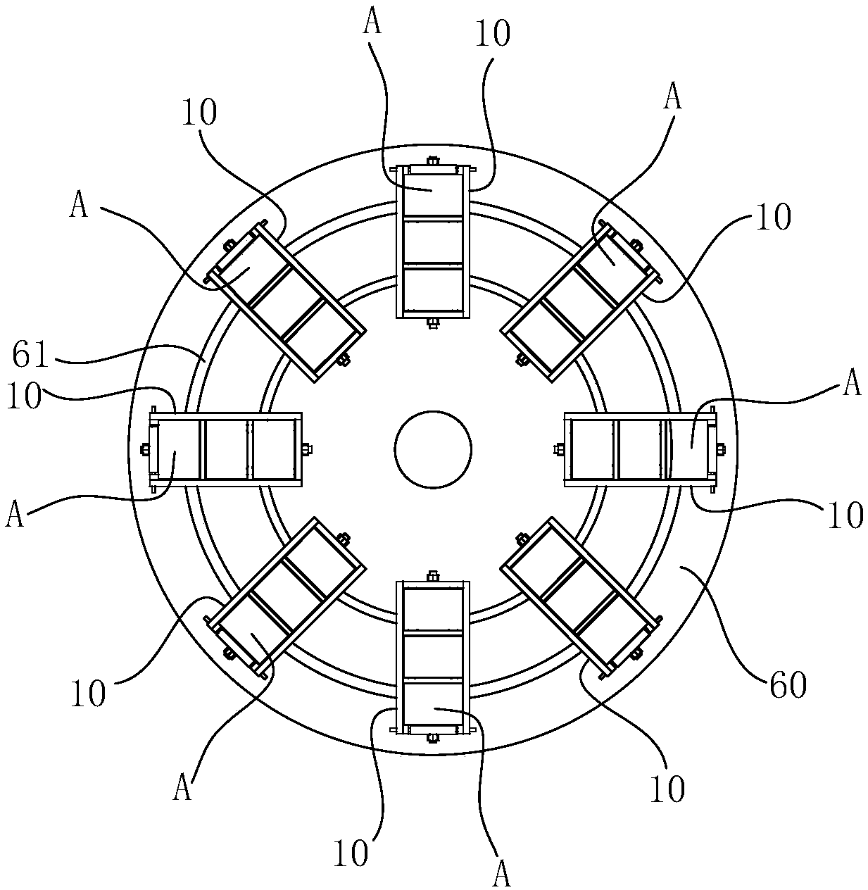 Mobile phone shell polishing device