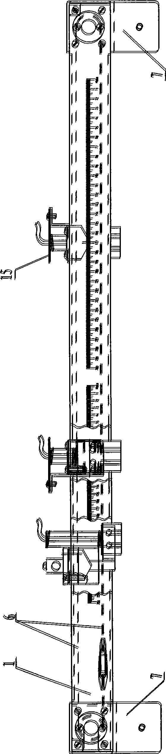 Scanning device for rail seam inspection