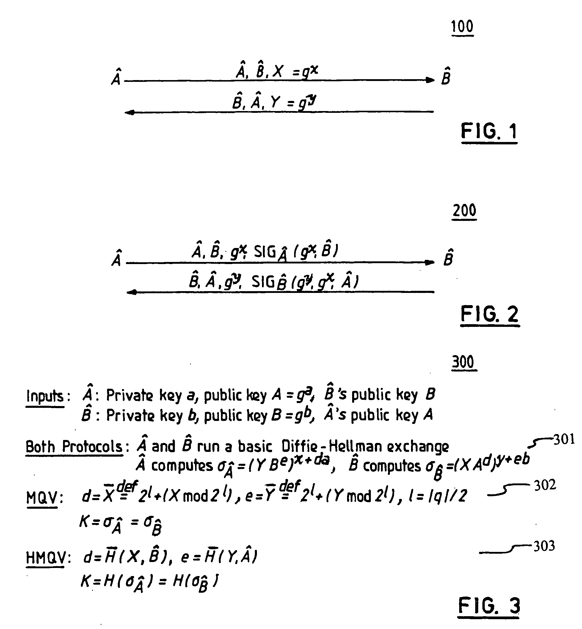 Method and structure for challenge-response signatures and high-performance secure diffie-hellman protocols