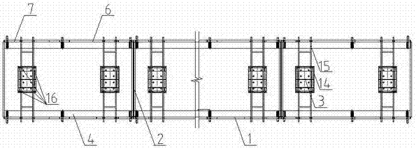 Complete tool for CRTSIII plate-type ballastless track base plate construction