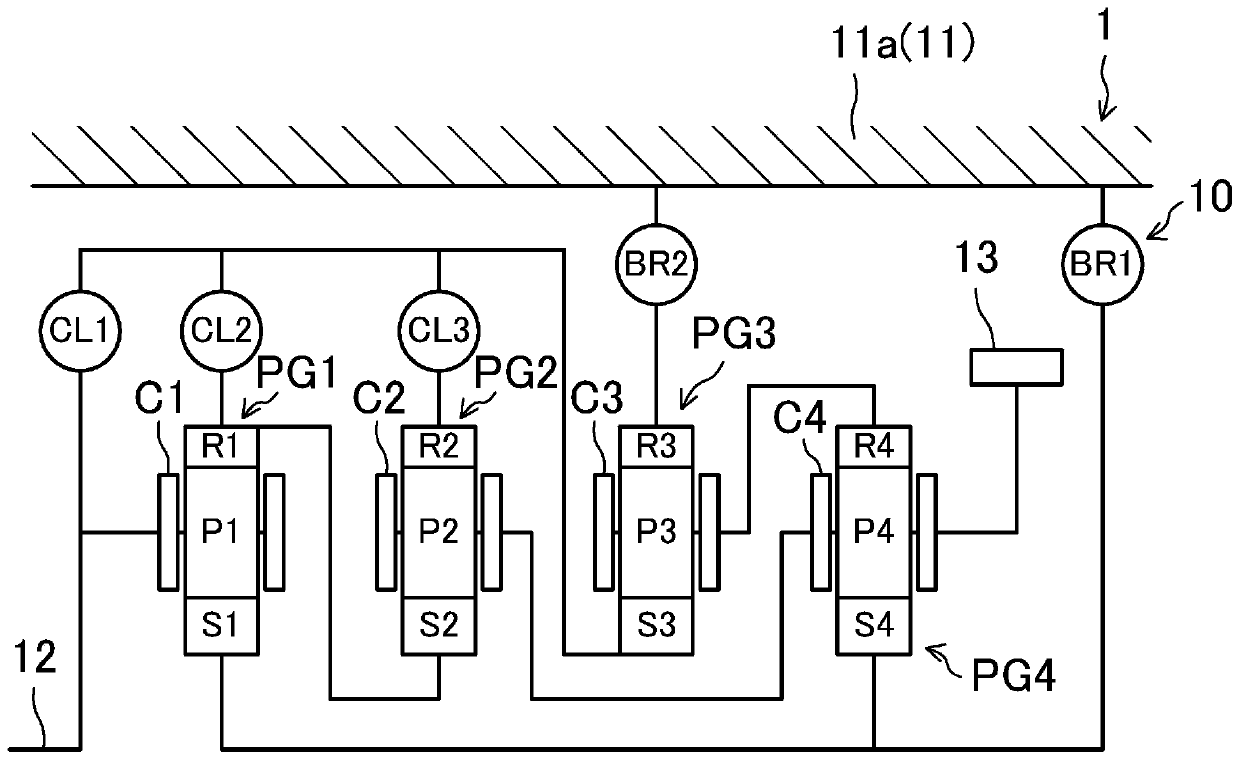 Hydraulically operated transmission