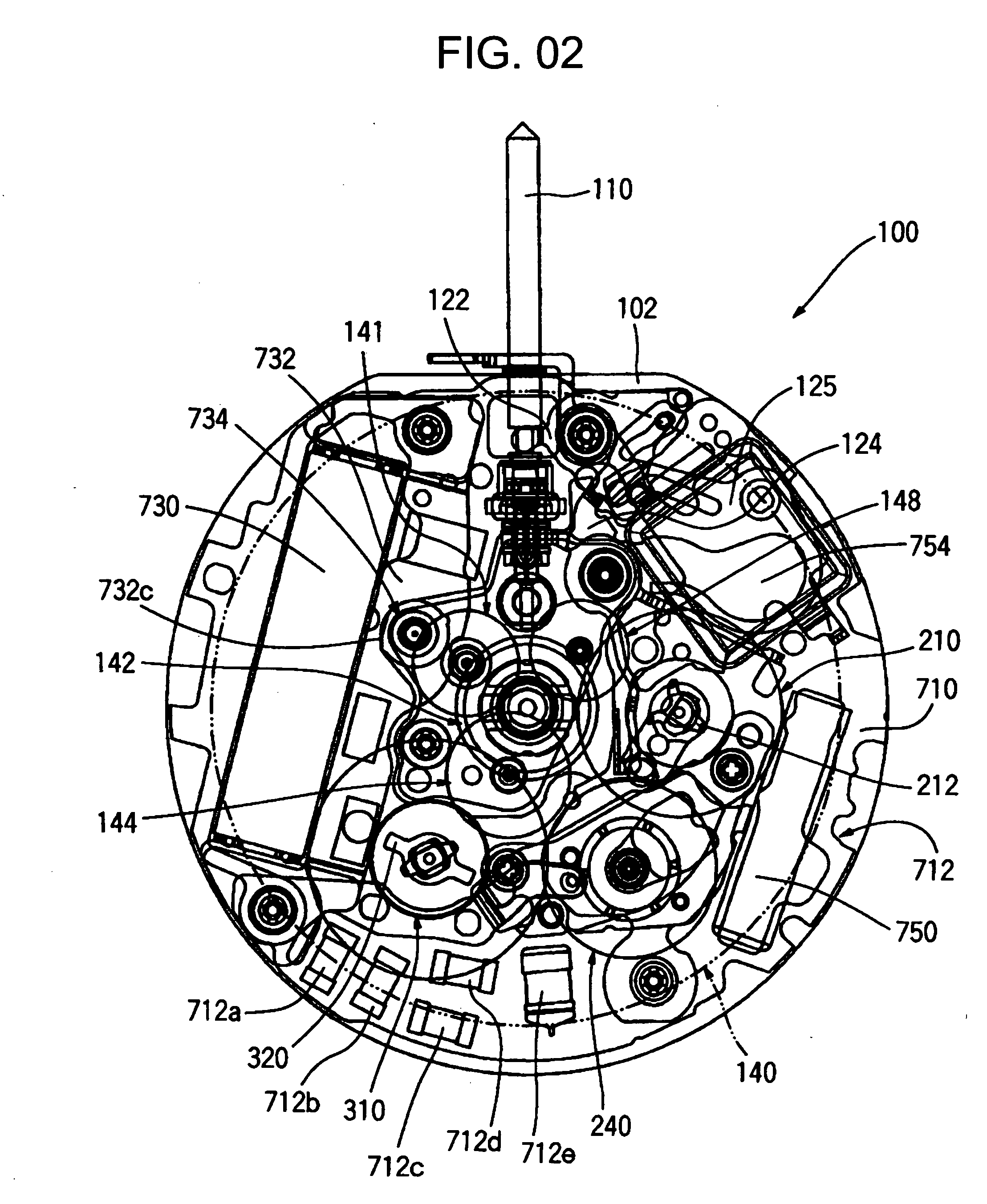 Timepiece with calendar mechanism containing 2 date indicators