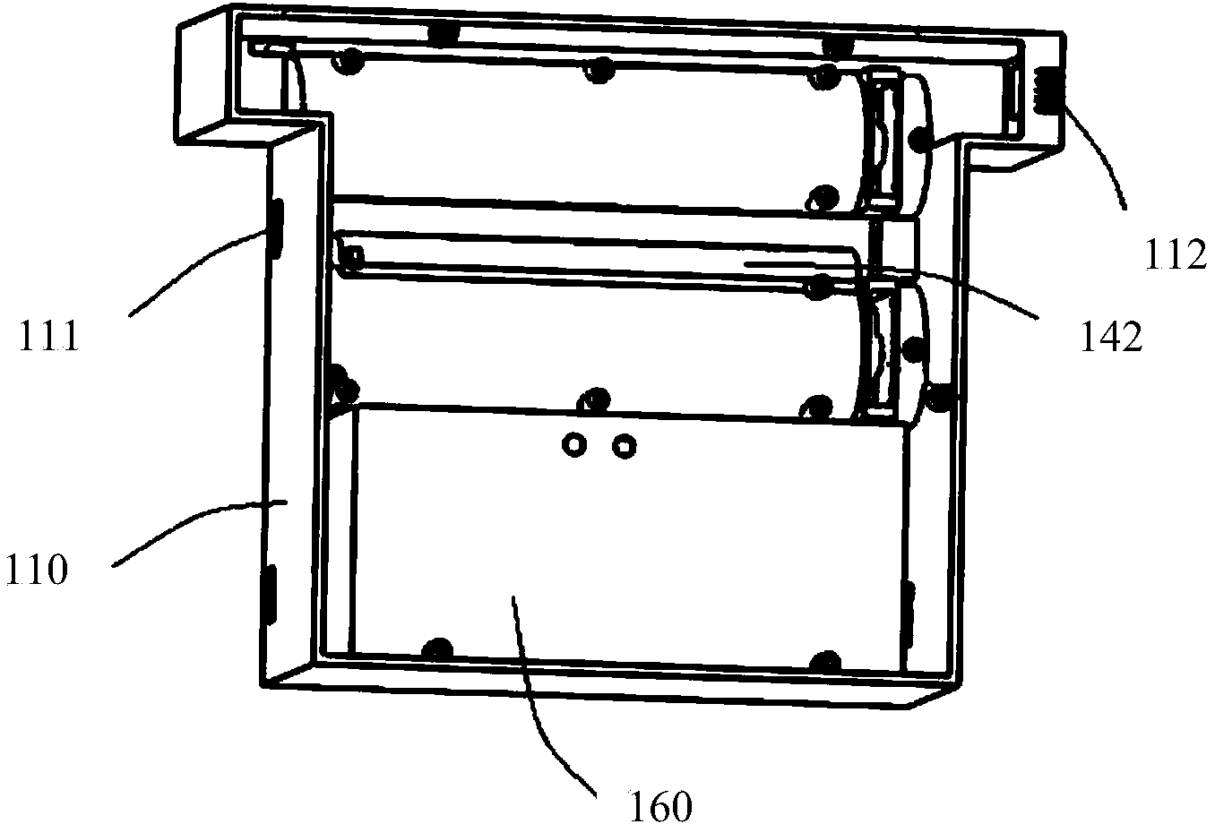 Floor mopping module and cleaning robot