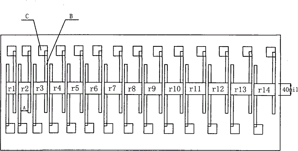 Method for manufacturing resistor end effect curves of thick-film integrated circuit