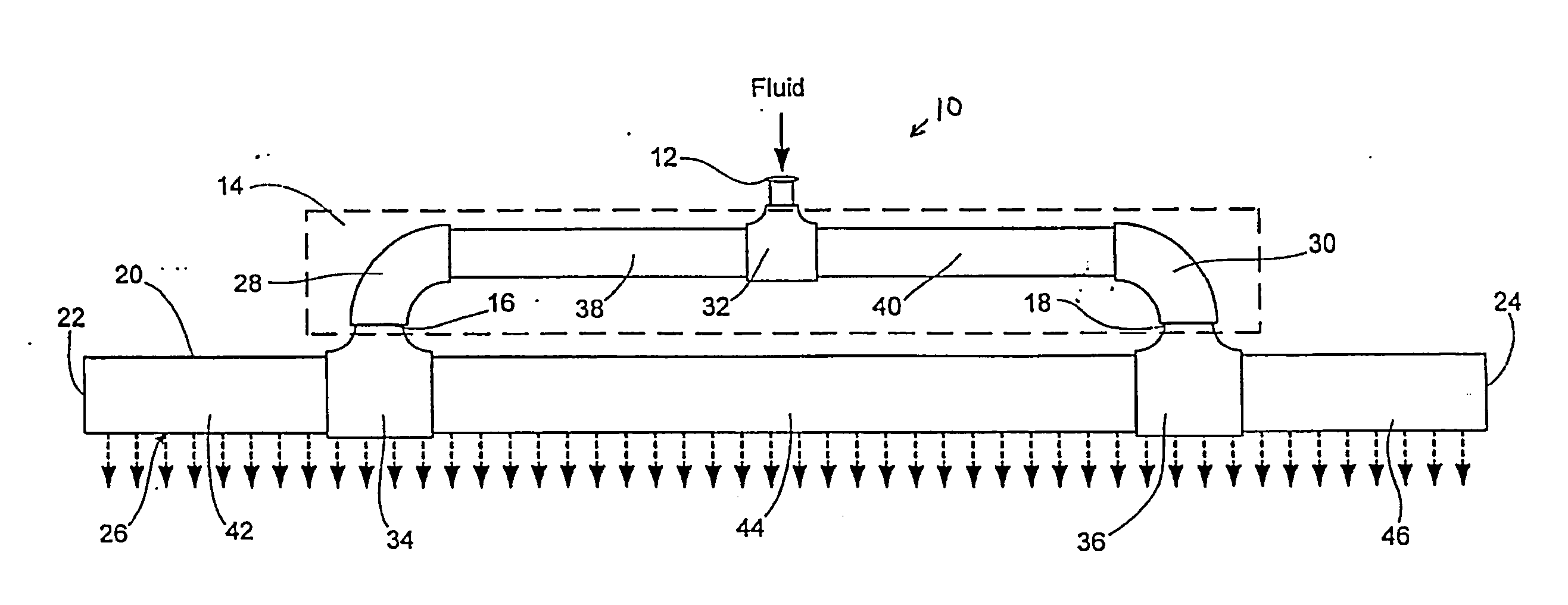 Nozzle system and method for manufacturing composite sandwich panels