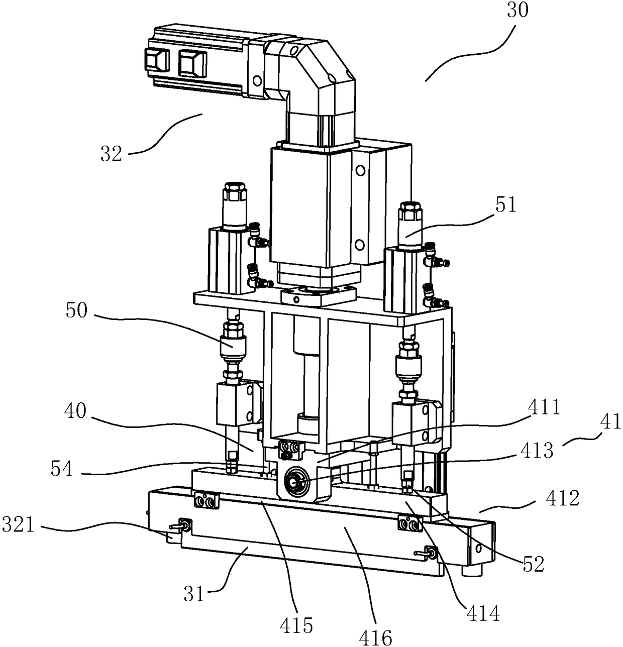 Self-adjusting heat-sealing mechanism of soft package battery