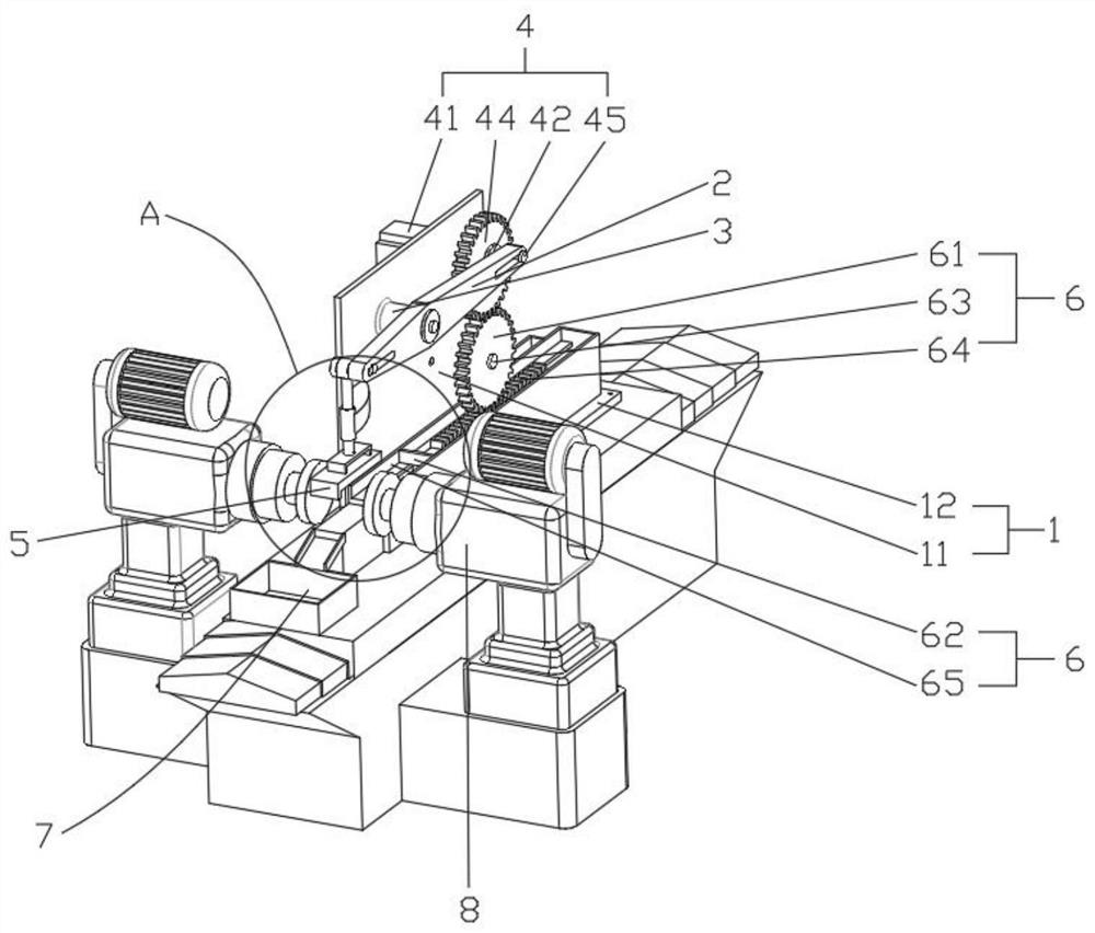 One kind of connecting rod cover double -end surface processing automatic material clothing