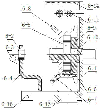 A large-stroke frictionless spindle of a braiding machine