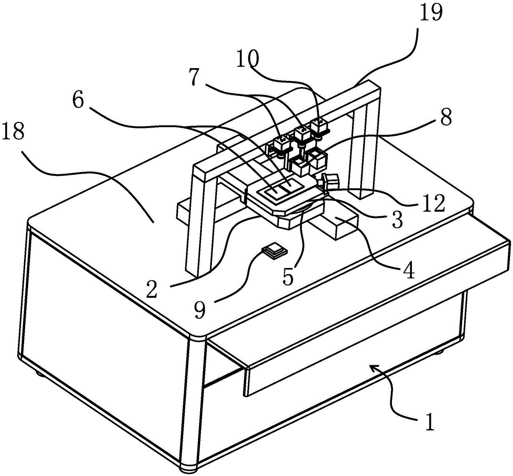 A detection device for the surface quality of a transparent optical element