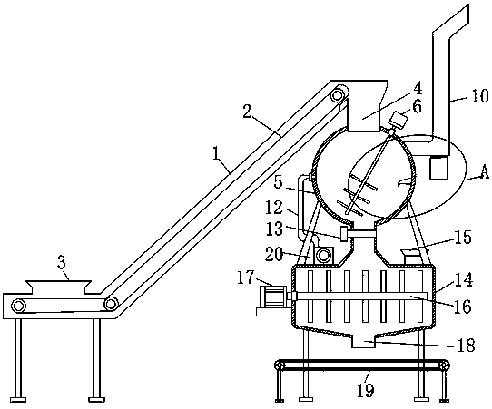 Straw carbonization returning soil improvement method