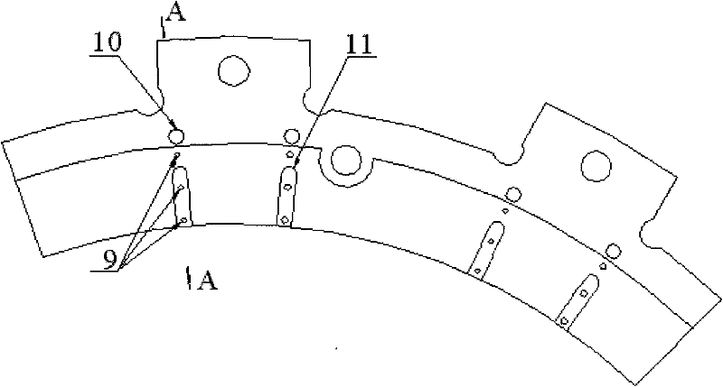 Friction pair dynamic temperature field test method for crawler gear shift mechanism and press plate thereof