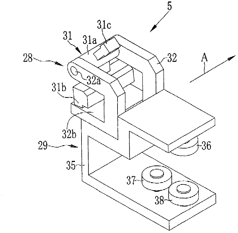 Film stretching device and method thereof