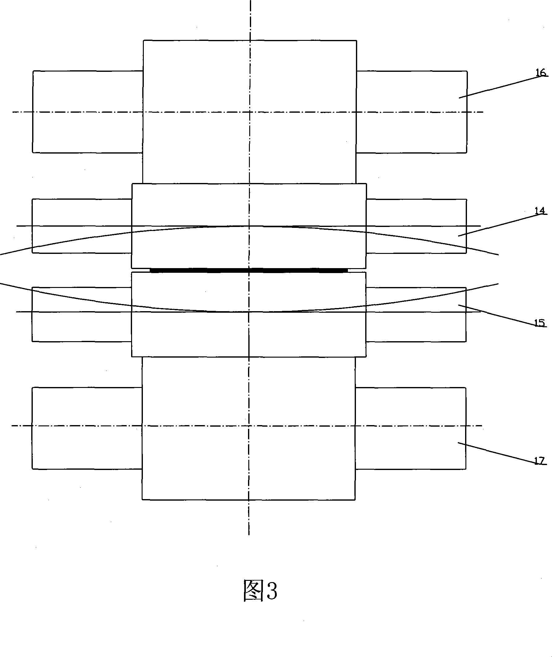 Strip mill of using combined type hydraulic cylinder of bending roller