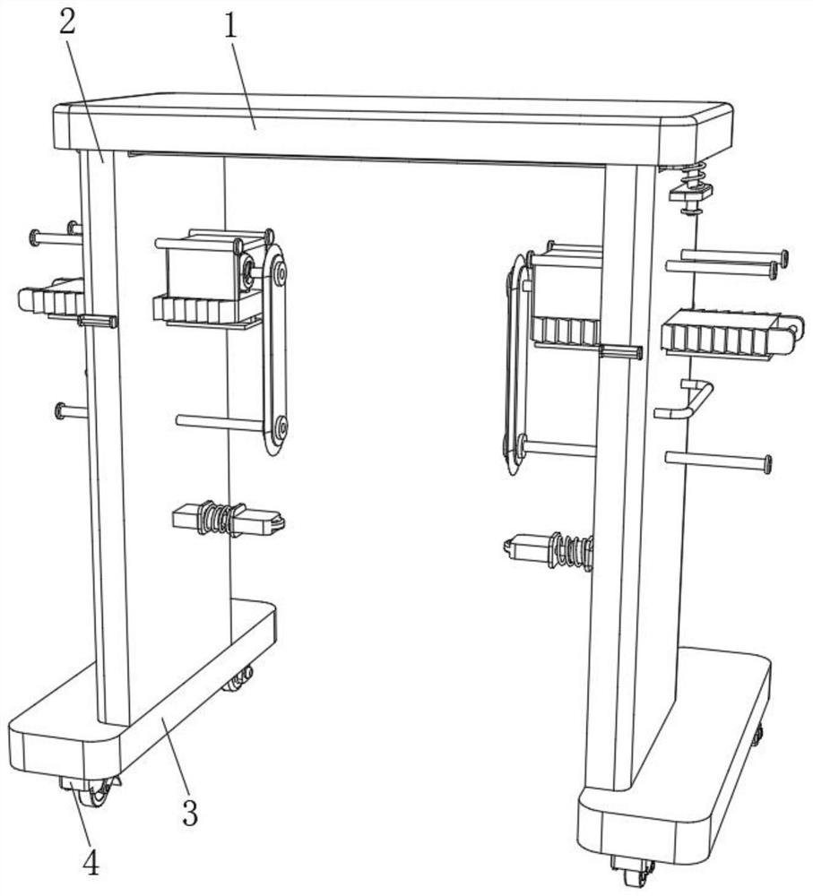 Green belt branch trimming device for road and trimming method thereof