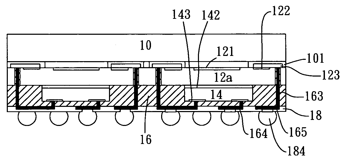 Image sensor module with a three-dimensional die-stacking structure