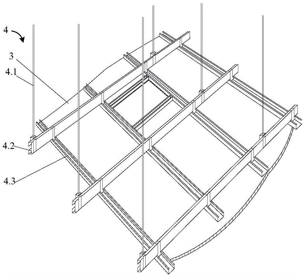 Structure and method for increasing height of corridor ceiling