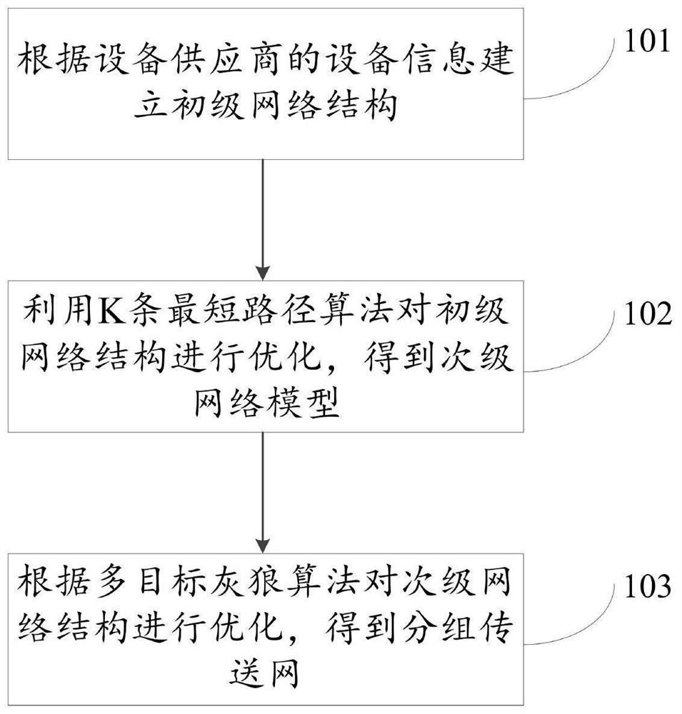 Method and system for establishing packet transport network