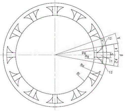 Dry gas sealing device for bidirectional rotary internal pressure pump