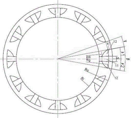 Dry gas sealing device for bidirectional rotary internal pressure pump