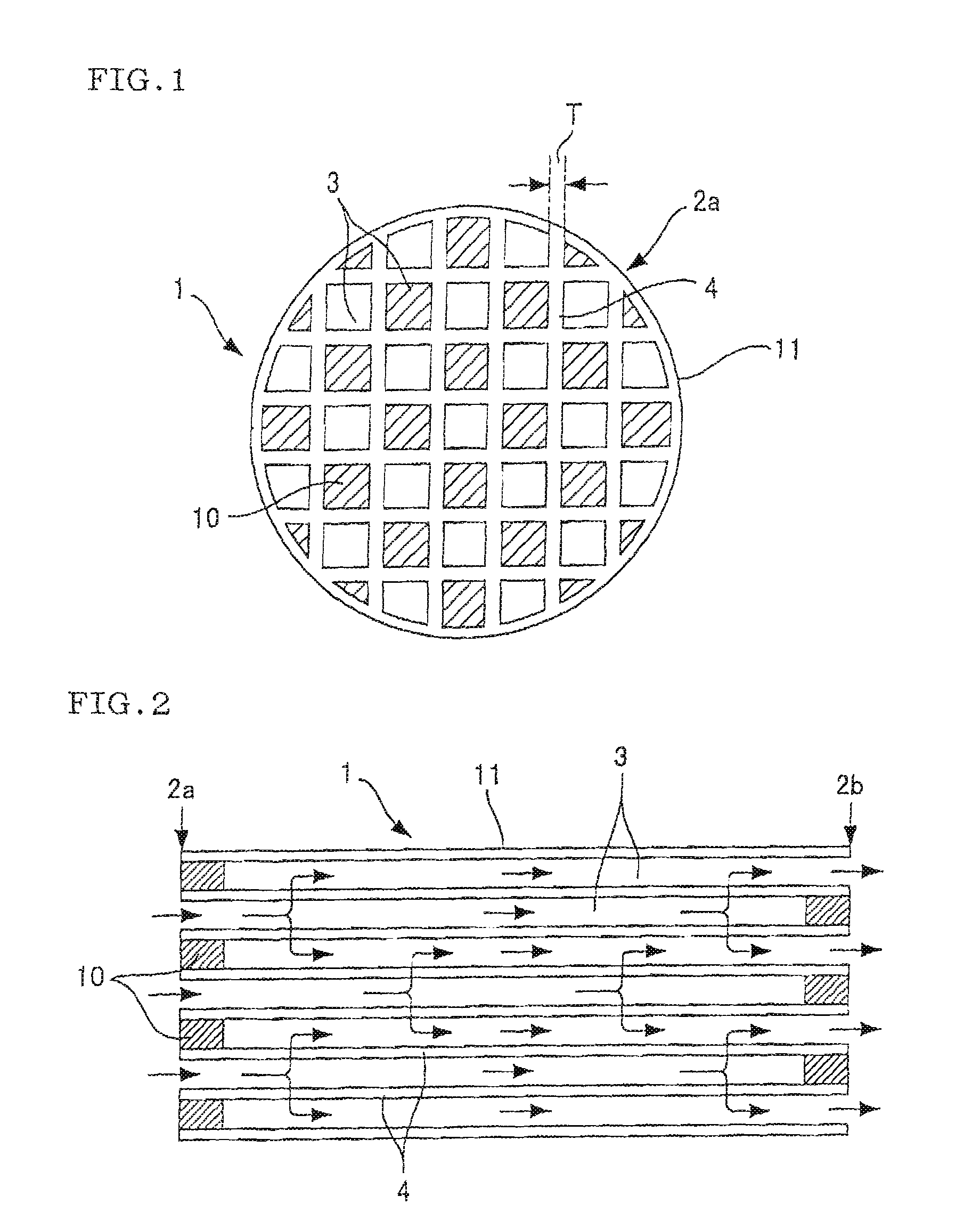 Honeycomb catalytic structure, precoated support for producing honeycomb catalytic structure, and process for producing honeycomb catalytic structure