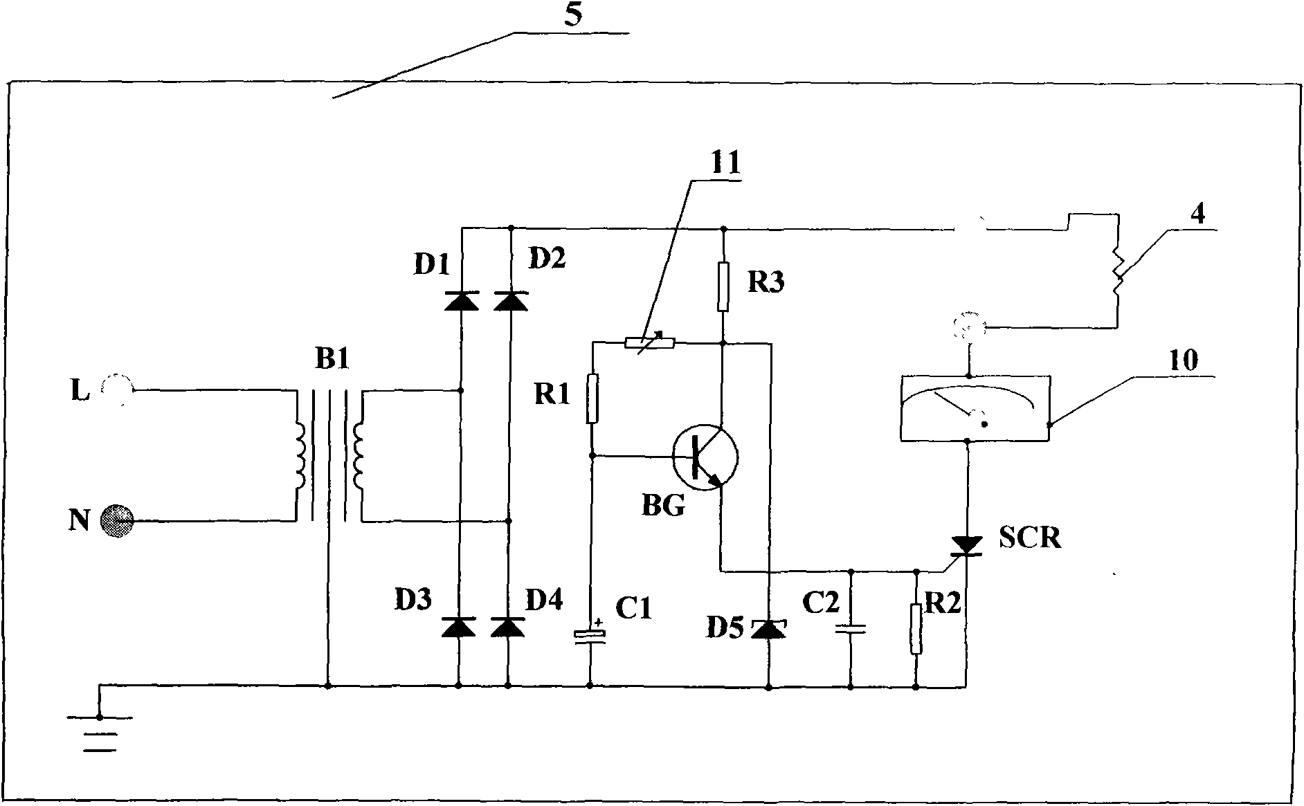 Electrothermal cutting machine with automatic voltage-stabilized and constant-current device