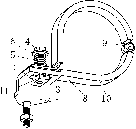 Method and structure for quickly fixing hoop