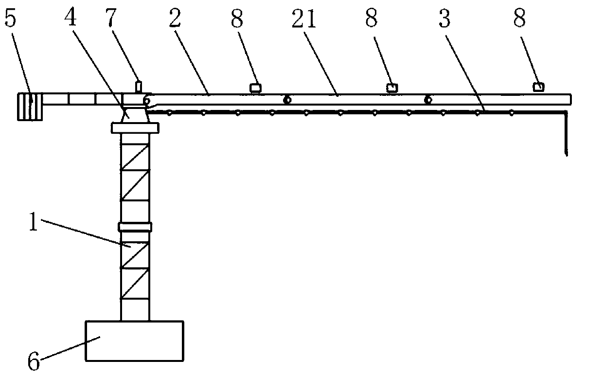 A kind of concrete distributing machine and circular distributing method