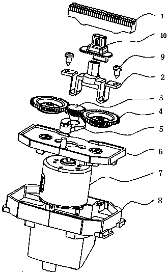 Rotation and reciprocation composite razor blade