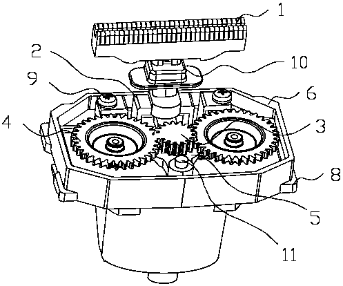 Rotation and reciprocation composite razor blade