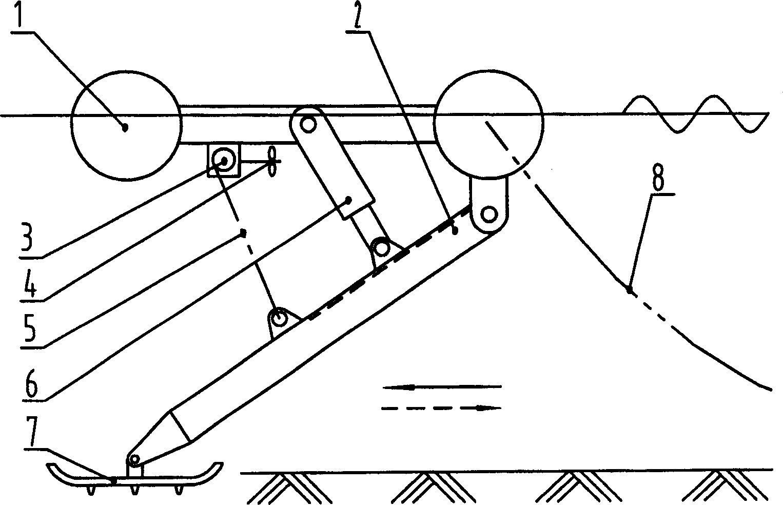 Mud starting device capable of automatically adapting tide