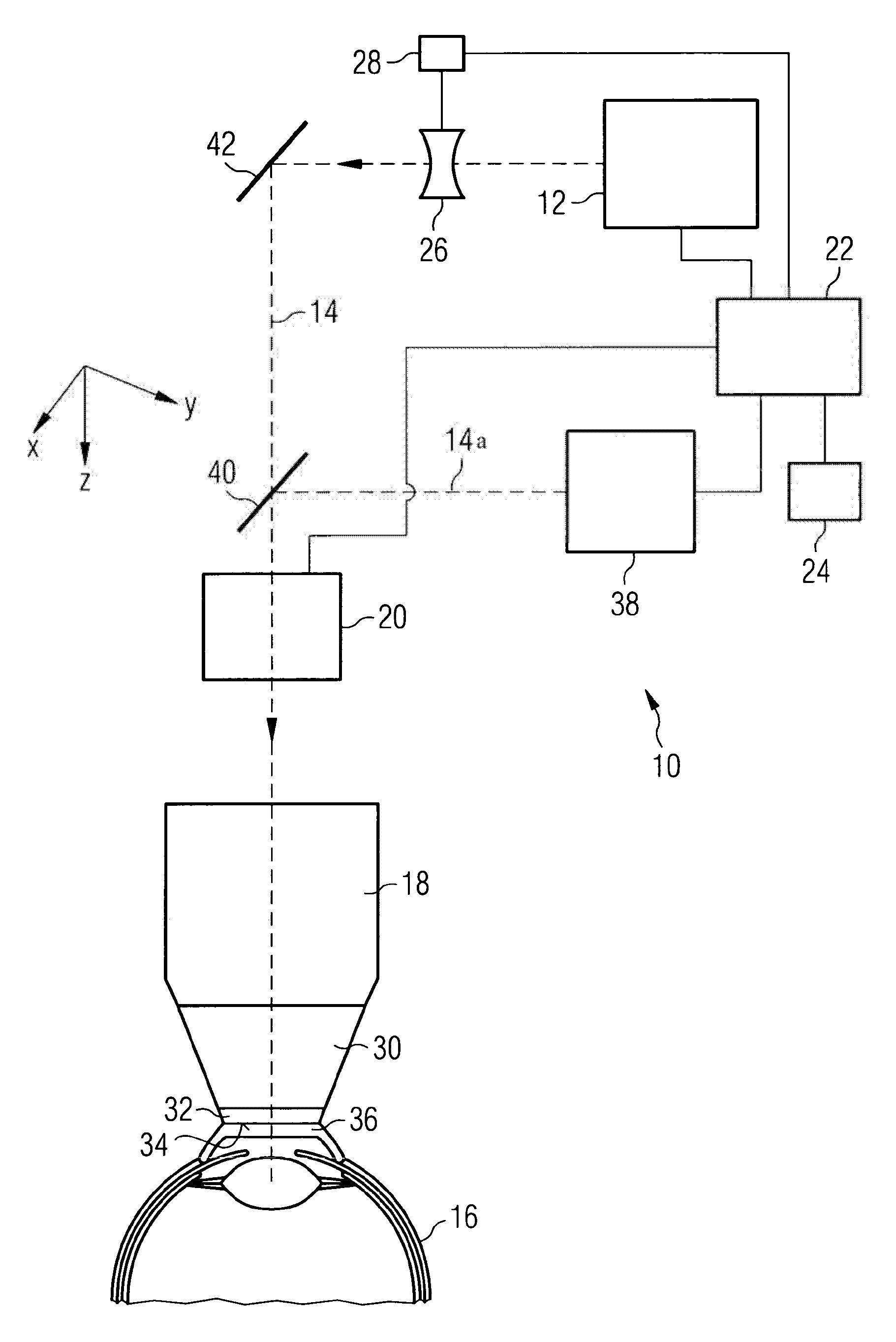 Apparatus for ophthalmological laser surgery